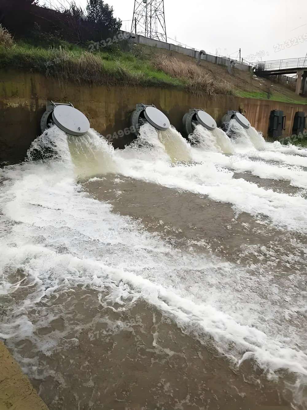 新城河岸排水钢制拍门