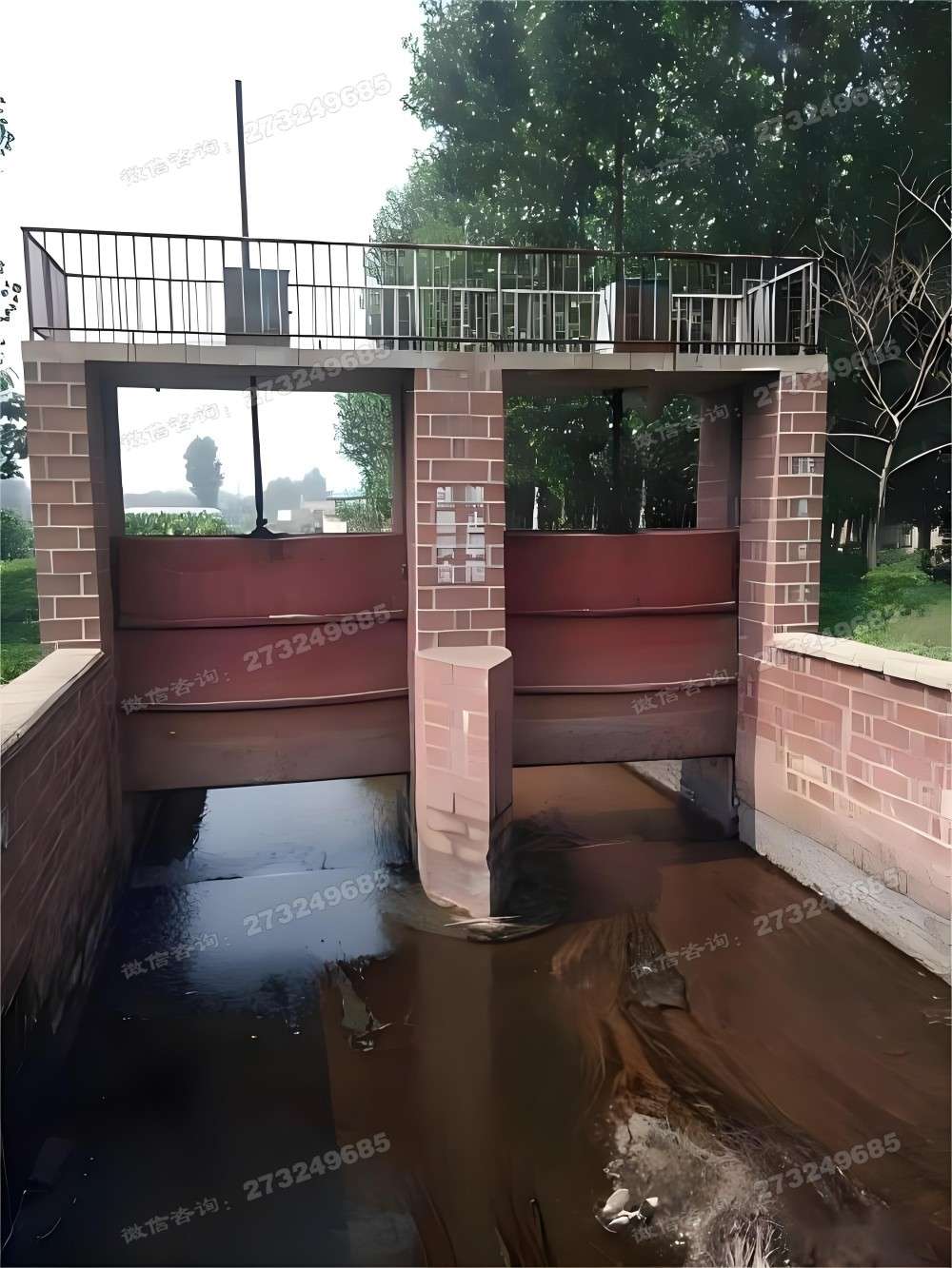 清城双孔农田灌溉渠道闸门