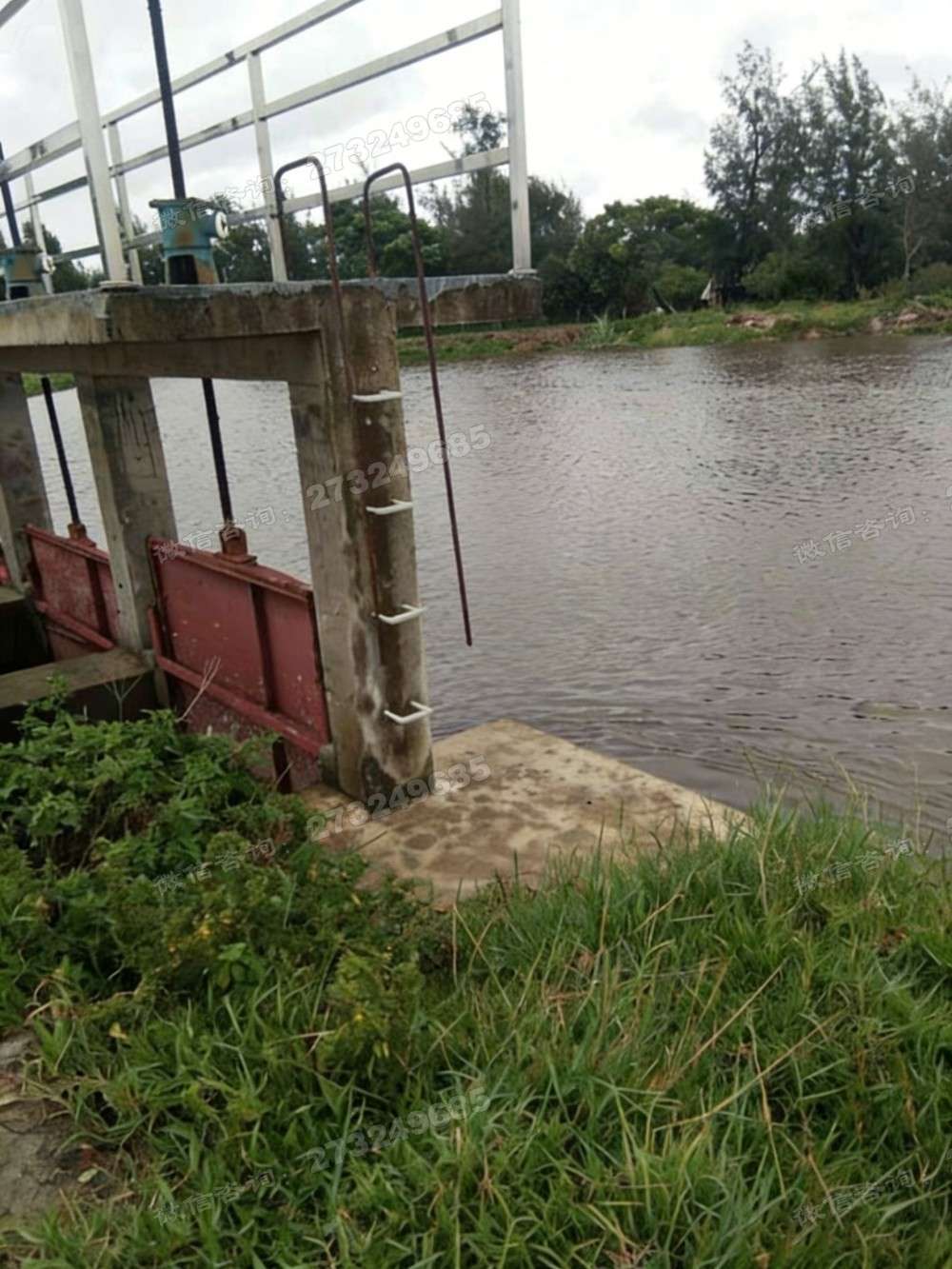 罗湖河道双开铸铁闸门
