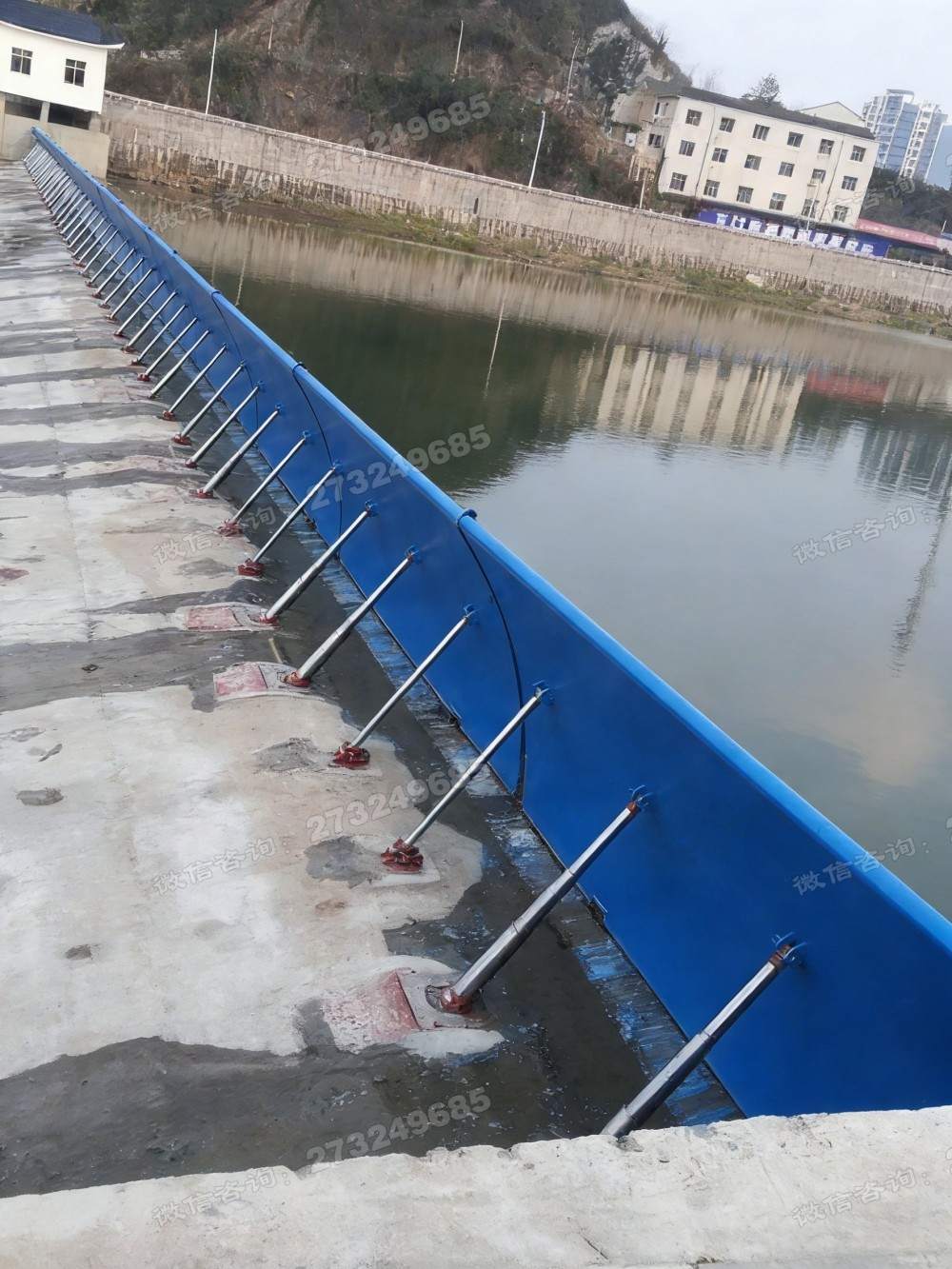 济宁合页式液压钢坝