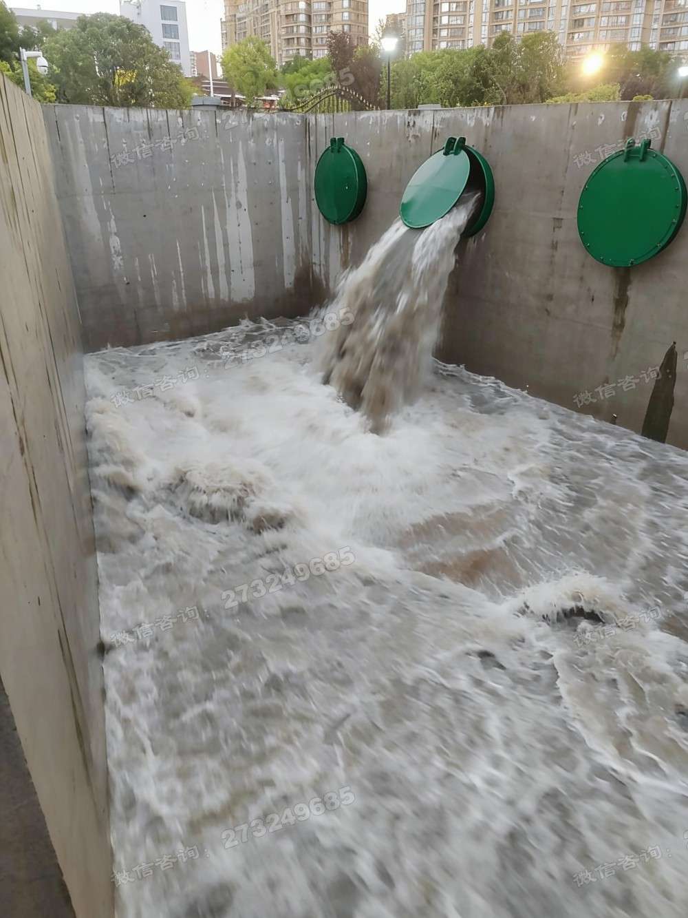 新河绿色铸铁拍门