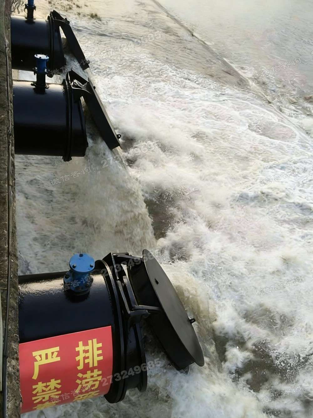 连云排涝铸铁拍门