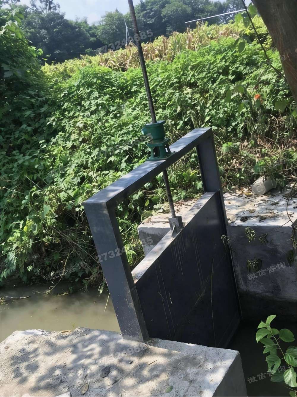 济宁农田黑色钢制闸门