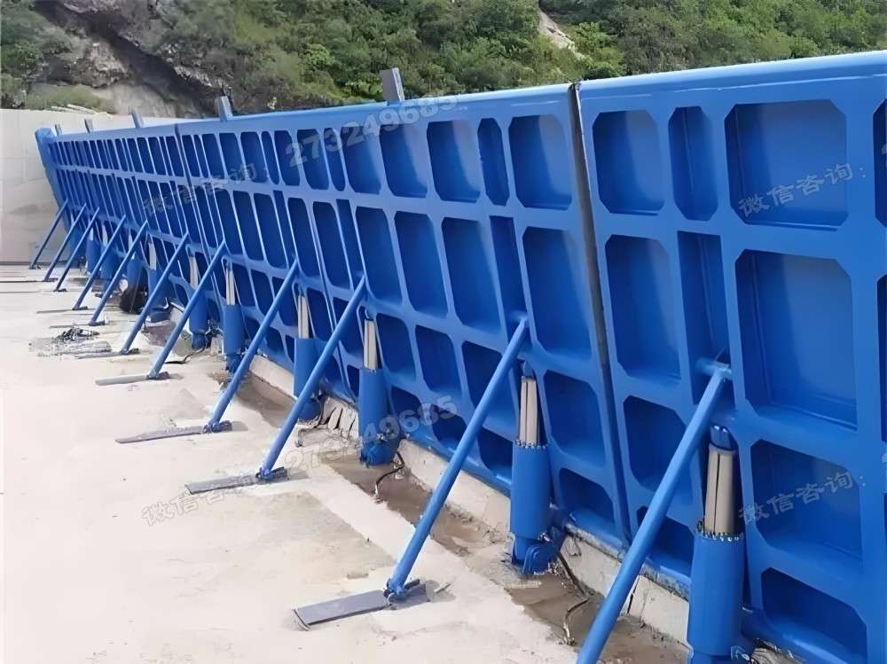 渝水边坡液压钢坝