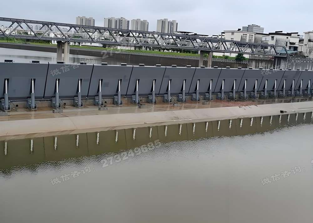 唐河县城市水利液压钢坝