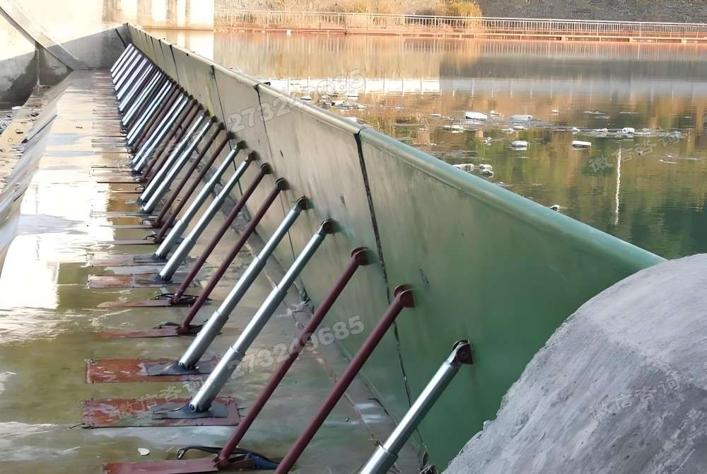 淮安湿地公园液压景观钢坝
