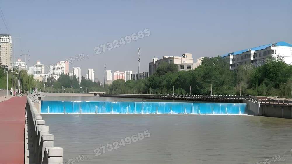 洪雅县城市水景液压钢坝