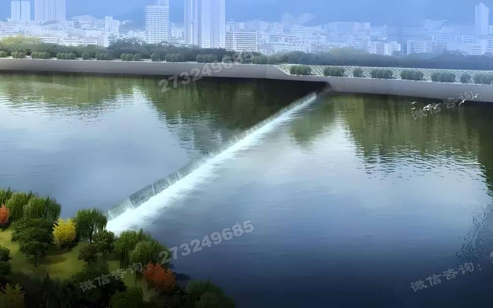 翠屏城市天际线液压钢坝