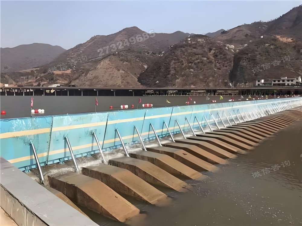 长寿山地河道液压钢坝