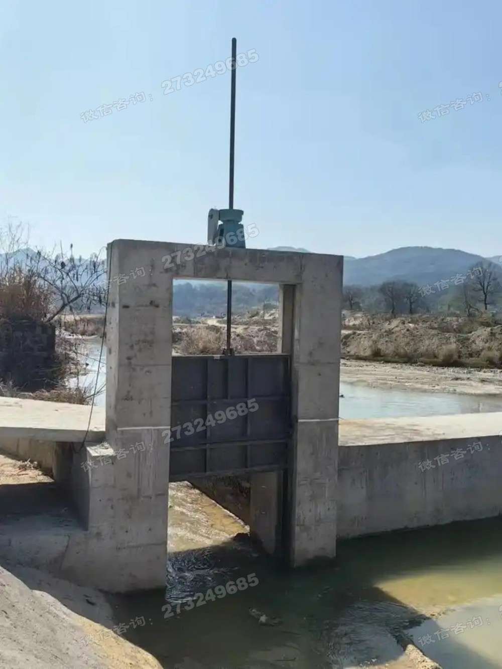黑龙江河道黑色铸铁闸门